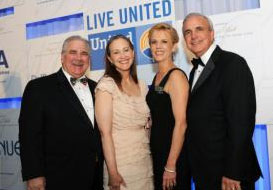 Pictured from left to right: Harv Mogul, president and CEO, United Way; Alesia Mogul; Lourdes Gimenez; and Miami-Dade County Mayor Carlos A. Gimenez. Photo by United Way of Miami-Dade.